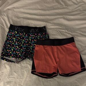 VSX/Victoria Secret Colorful Polka Dot and Coral Shorts